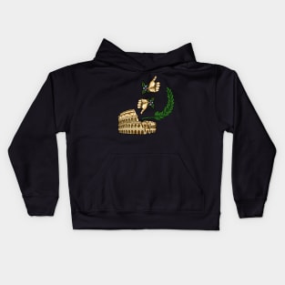 Gladiator's Decree: Pollice Verso - Thumbs Down Kids Hoodie